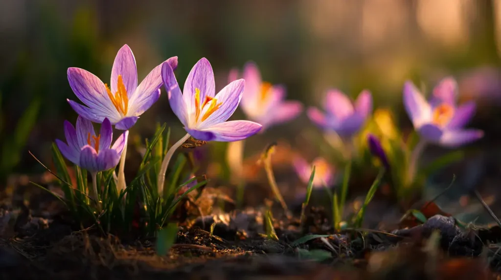 photo de safran fleur