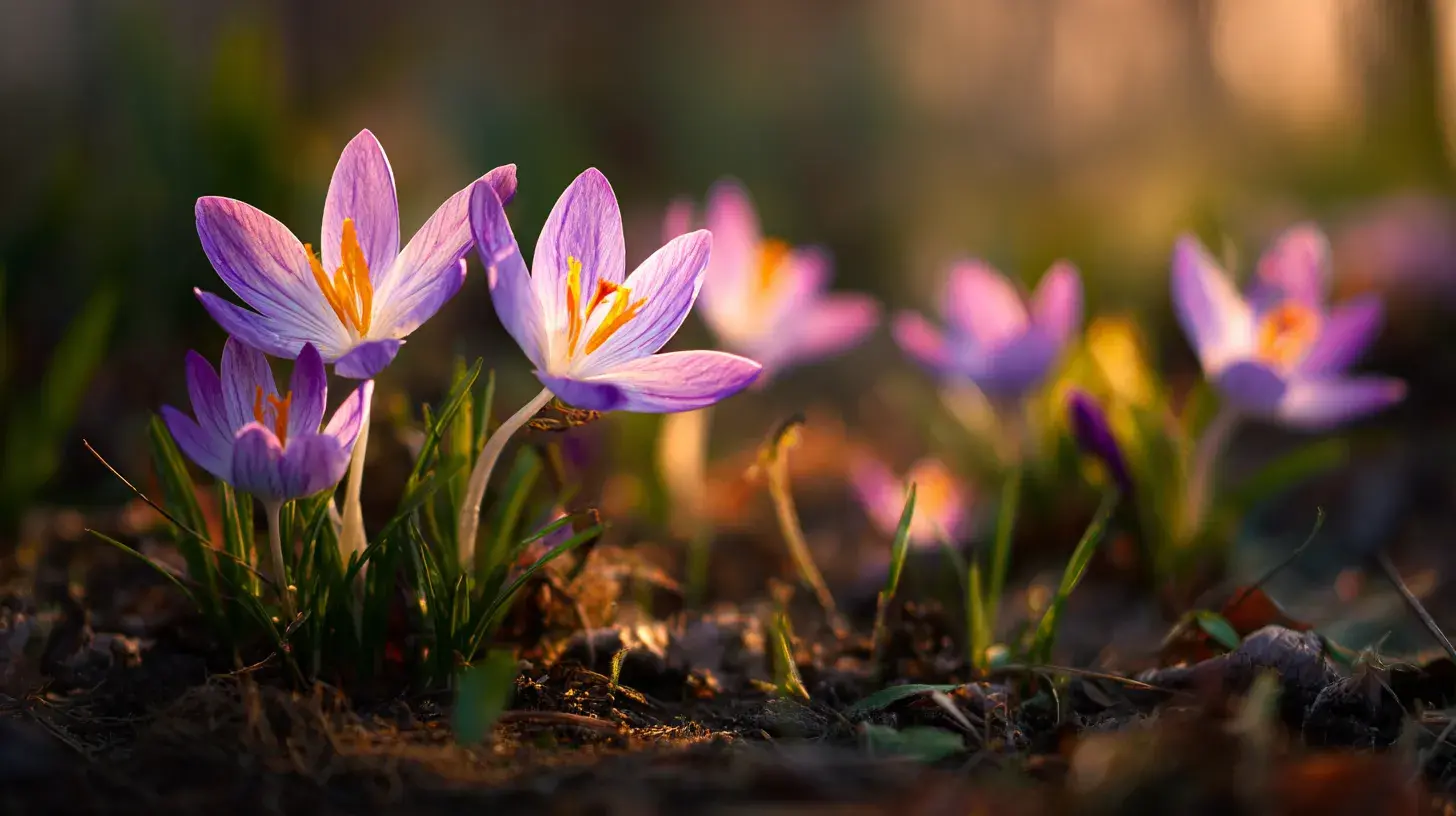 photo de safran fleur