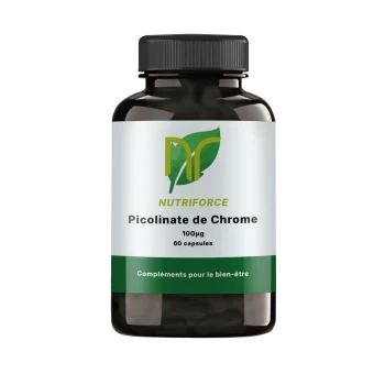 Complément alimentaire naturel de picolinate de chrome bio pour perte de poids et glycémie