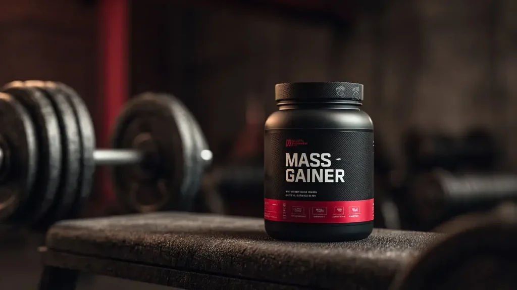 illustration d'un mass gainer et de son utilité pour le sport