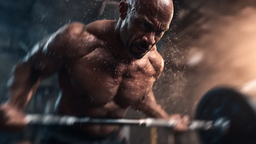 Homme consommant du mass gainer pour ses entrainements