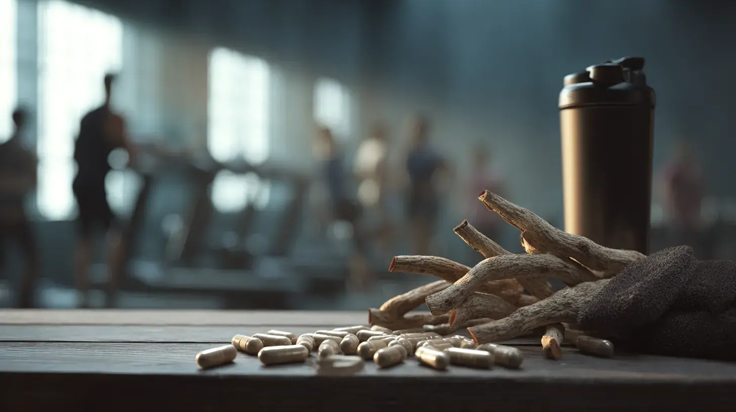 Tongkat ali dans une salle de sport pour parler de soneffet sur la force et sur la testostérone