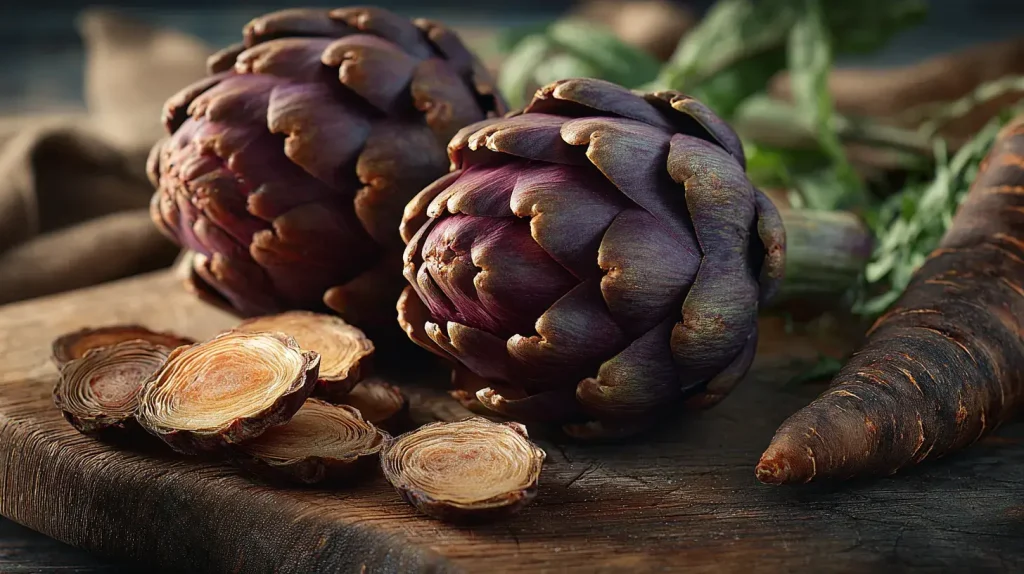 artichaud + radis noir