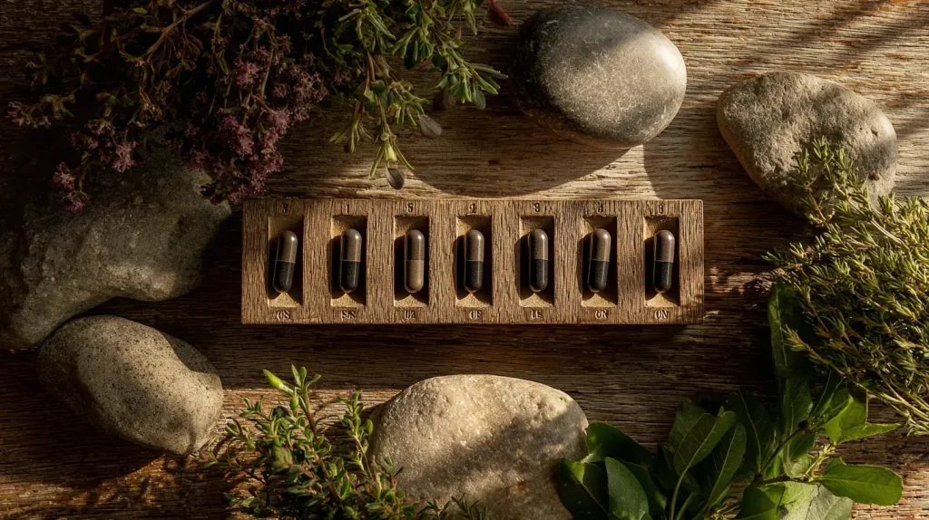 Shilajit en gélules répartit sur la semaine