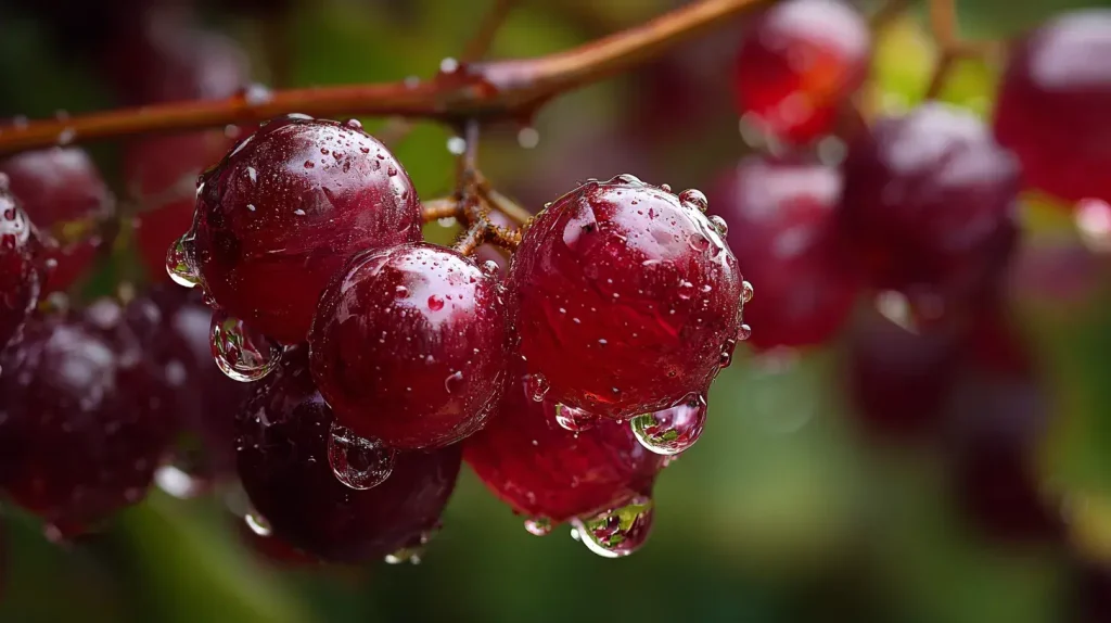 effets rapides vignes rouges
