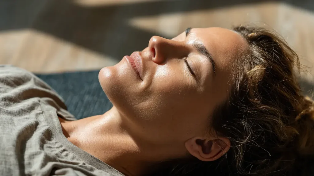femme heureuse grâce à la prise d'onagre