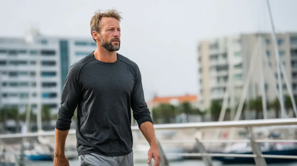 spermidine santé cardio vasculaire, l'homme sur la photo a moins de problème de coeur 