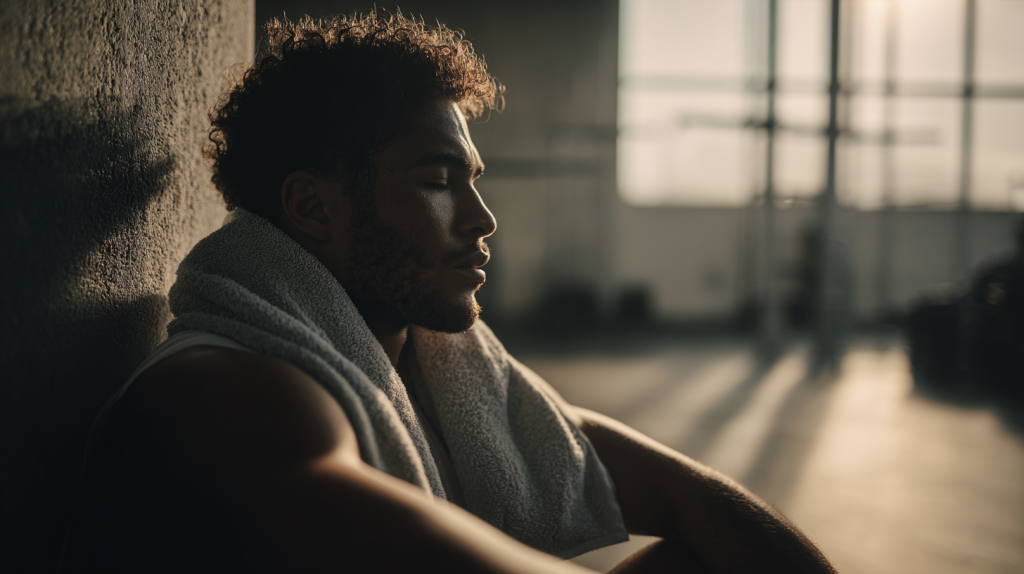 mage lifestyle mettant en avant la récupération sportive associée aux bienfaits de la betterave rouge, connue pour favoriser l’endurance et la circulation sanguine.