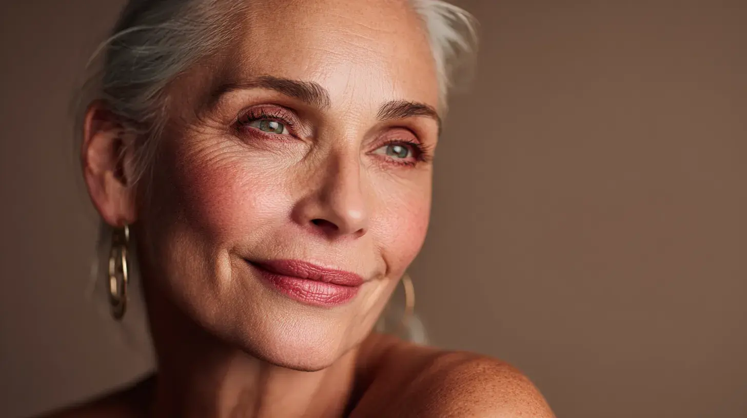 Femme qui conserve sa belle peau grâce au sérum anti age sacha inchi