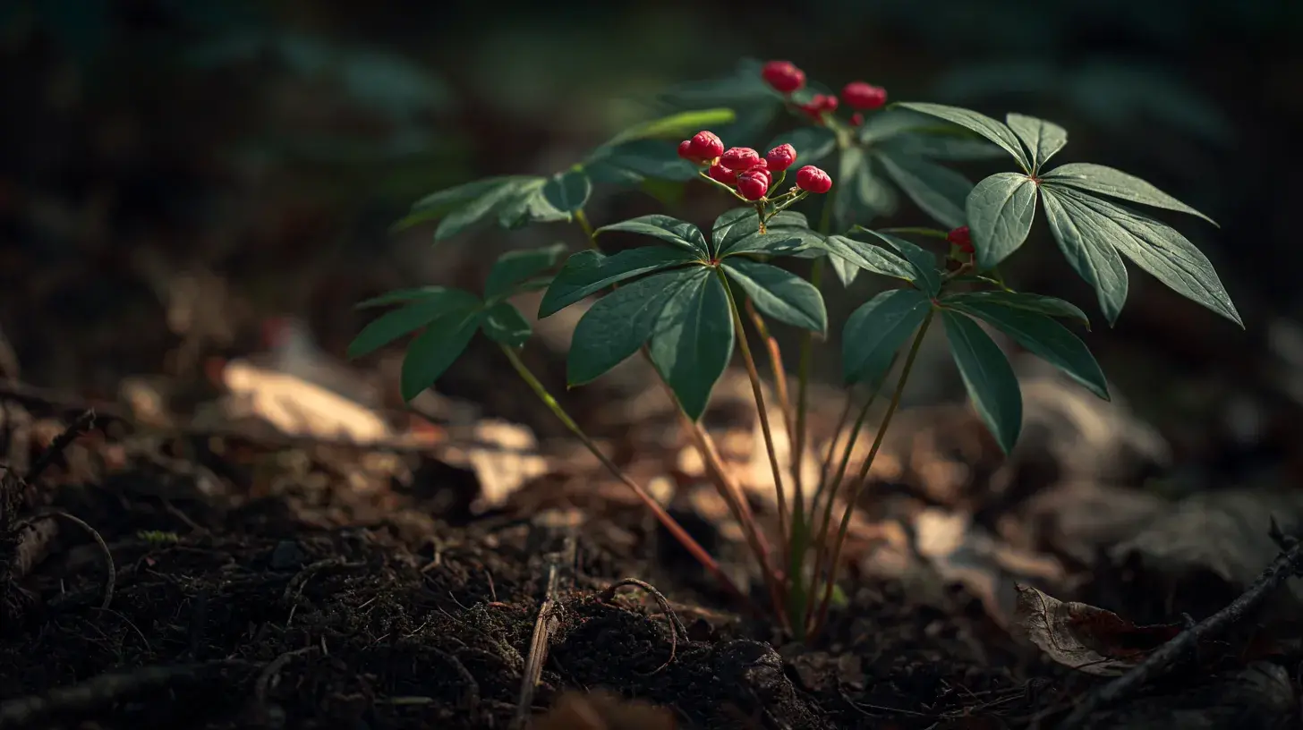 Ginseng en plante bienfaits pour la santé mental, le stress