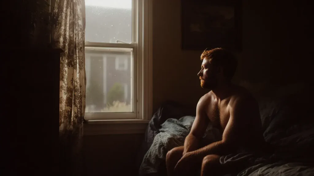 un homme à une panne pour le sexe
