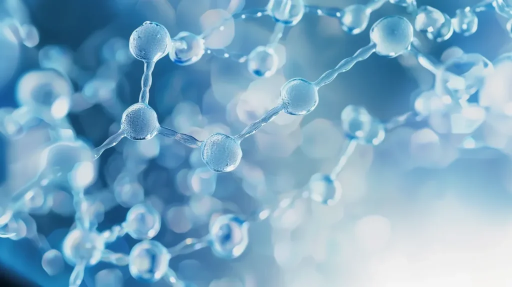 Gros plan sur une peau montrant une superposition d'une structure de Zinc