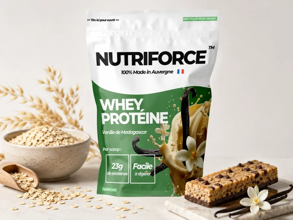 whey protéine avec barre de céréales sans sucre pour la prise de muscle