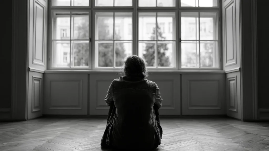 personne isolée chez elle