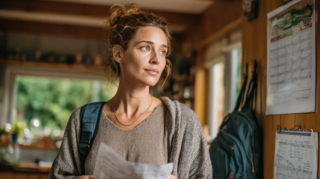 femme assurant plusieurs taches chez elle