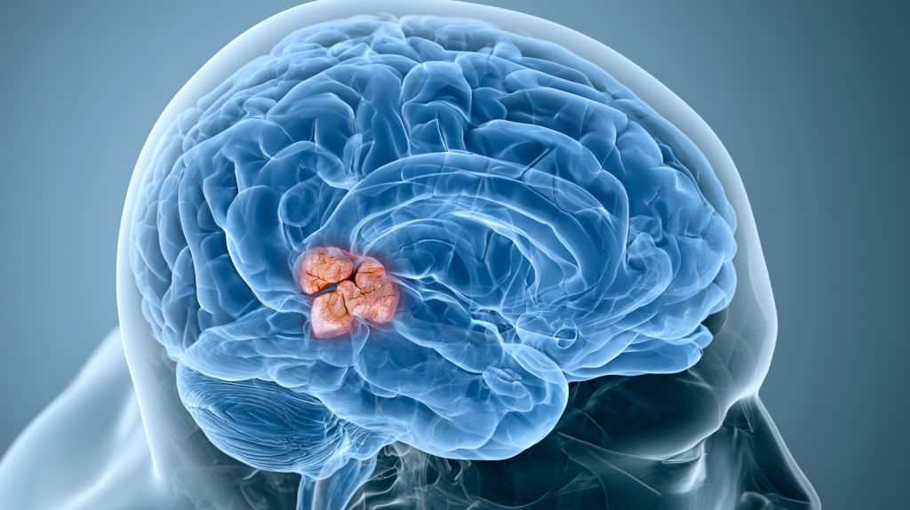 représentation de l'hippocampe du cerveau humain