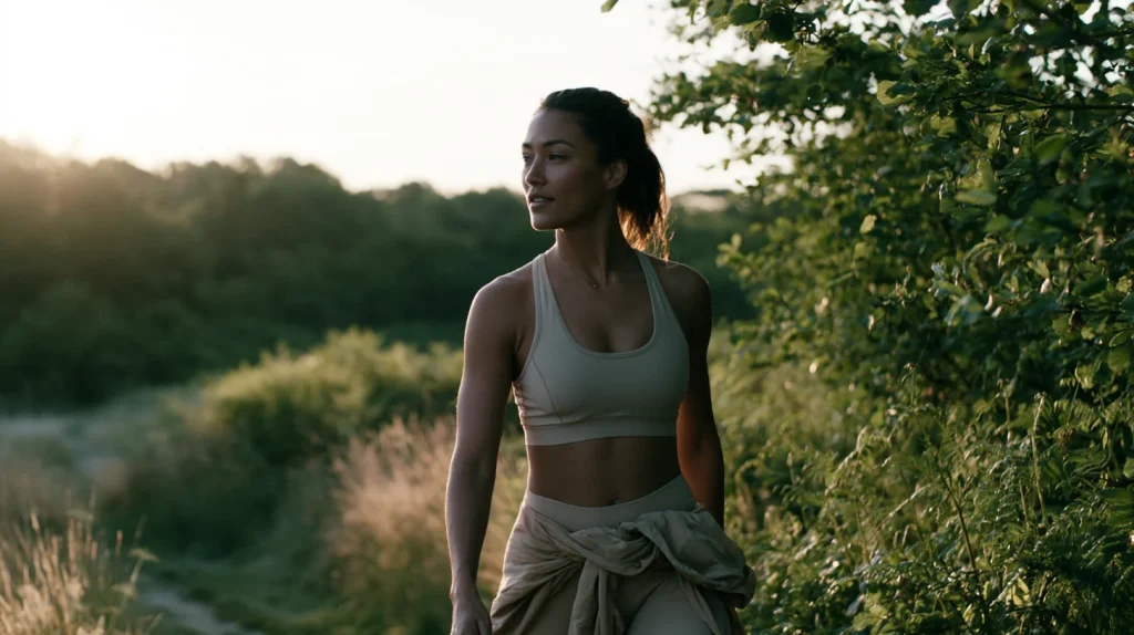 femme entrain de marcher 