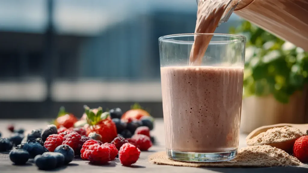 protéine de whey à base de fruits