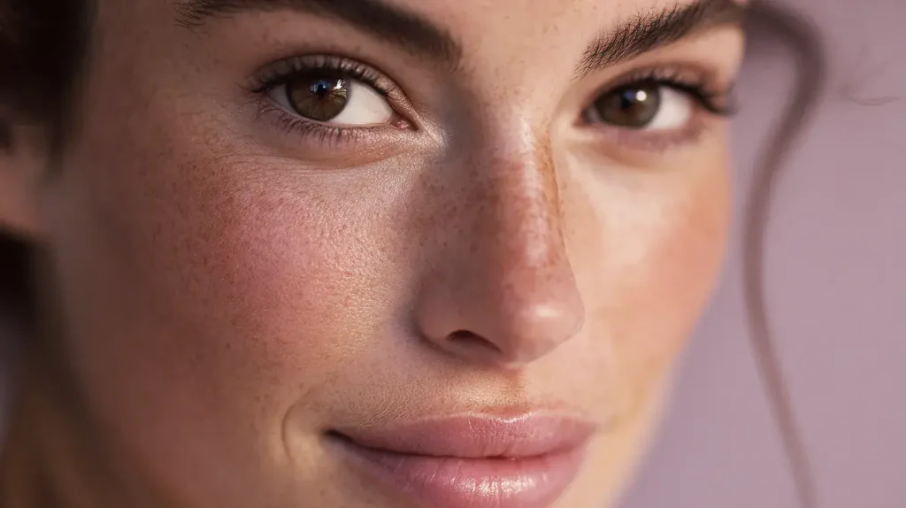 bienfaits de l'ube pour la peau : femme avec une belle peau