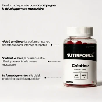 information sur la qualité des gummies créatine