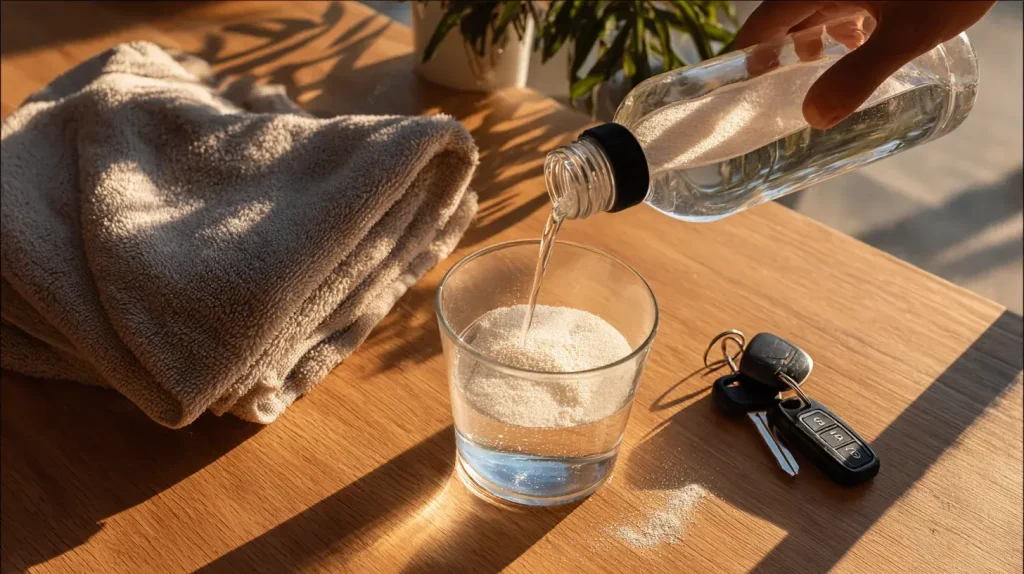 electrolytes dans un verre d'eau