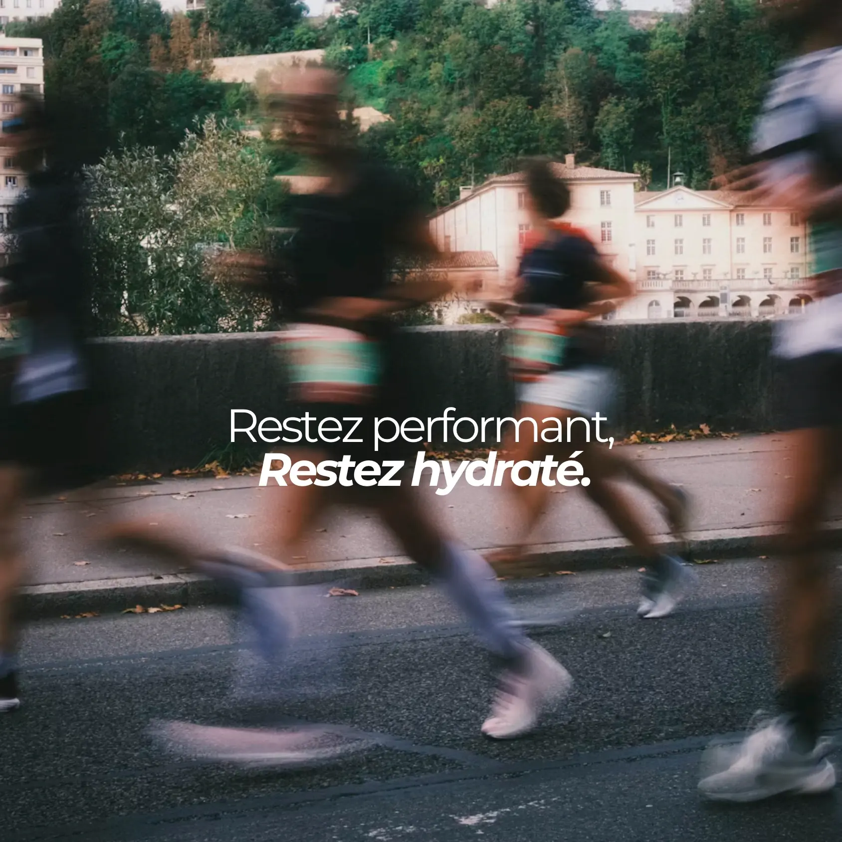 Course a pied et hydratation