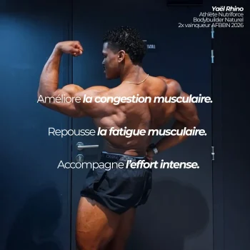 Yael Rhino, bodybuilder professionnel recommande la citrulline nutriforce pour sa pureté