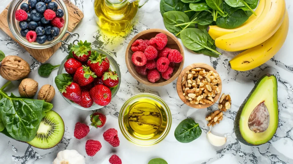 Aliments sains pour conserver des valeurs conformes au tableau tension artérielle normale selon l'âge.