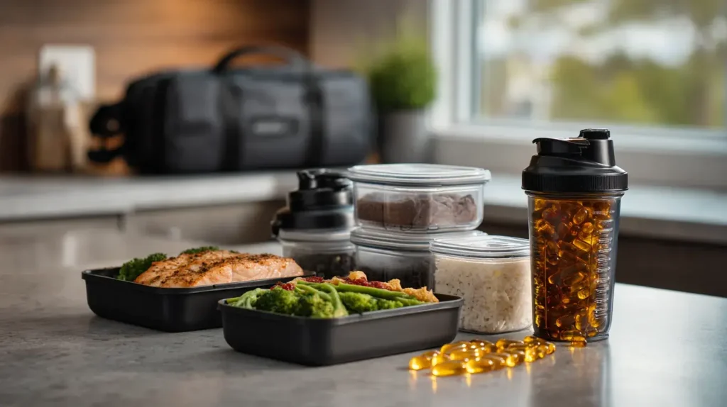 mealpreps avec du coenzyme q10 pour la perte de poids dans un shaker