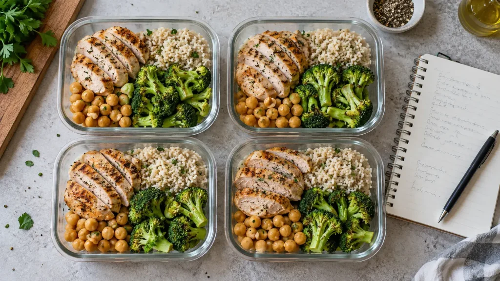 photos de meal prep