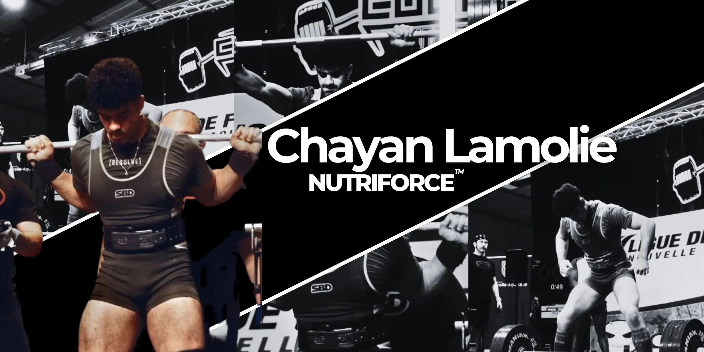Chayan Lamolie, force athlétique, 647,5 kg de total en juniors -83 kg, athlète Nutriforce
