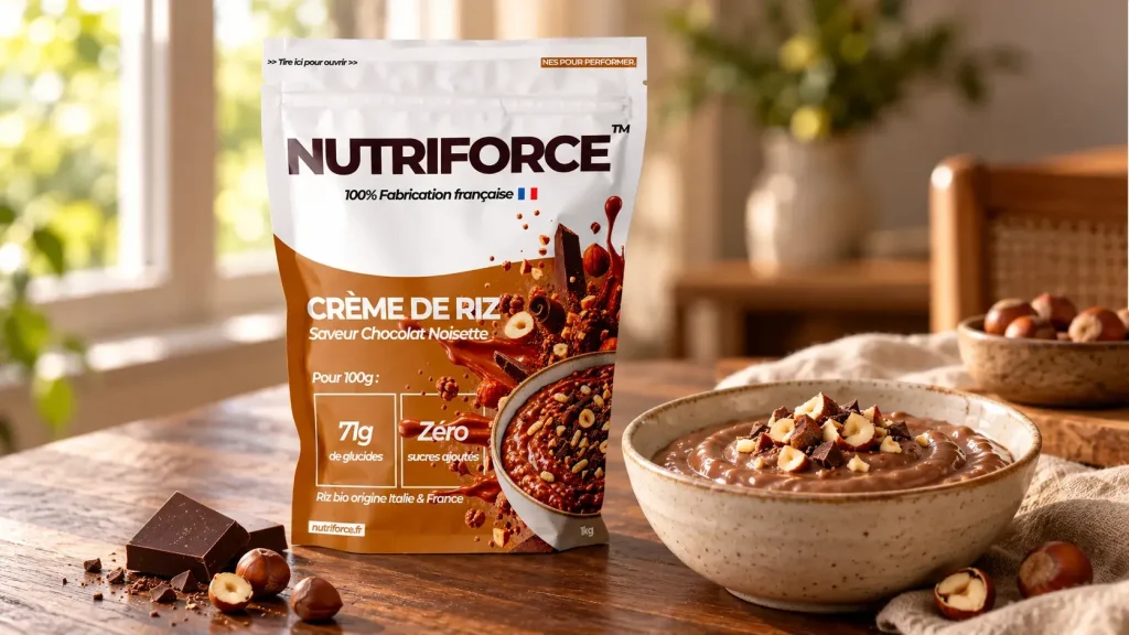 photo d'un sachet de crème de riz nutriforce