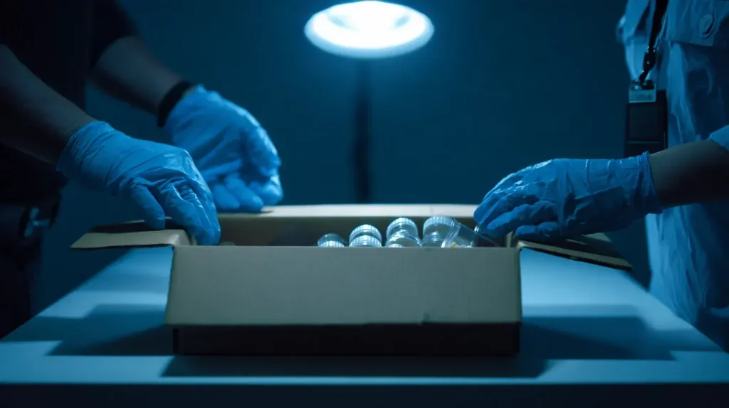 Colis de produits dopants de dianabol saisis lors d'un contrôle douanier car c'est illégale