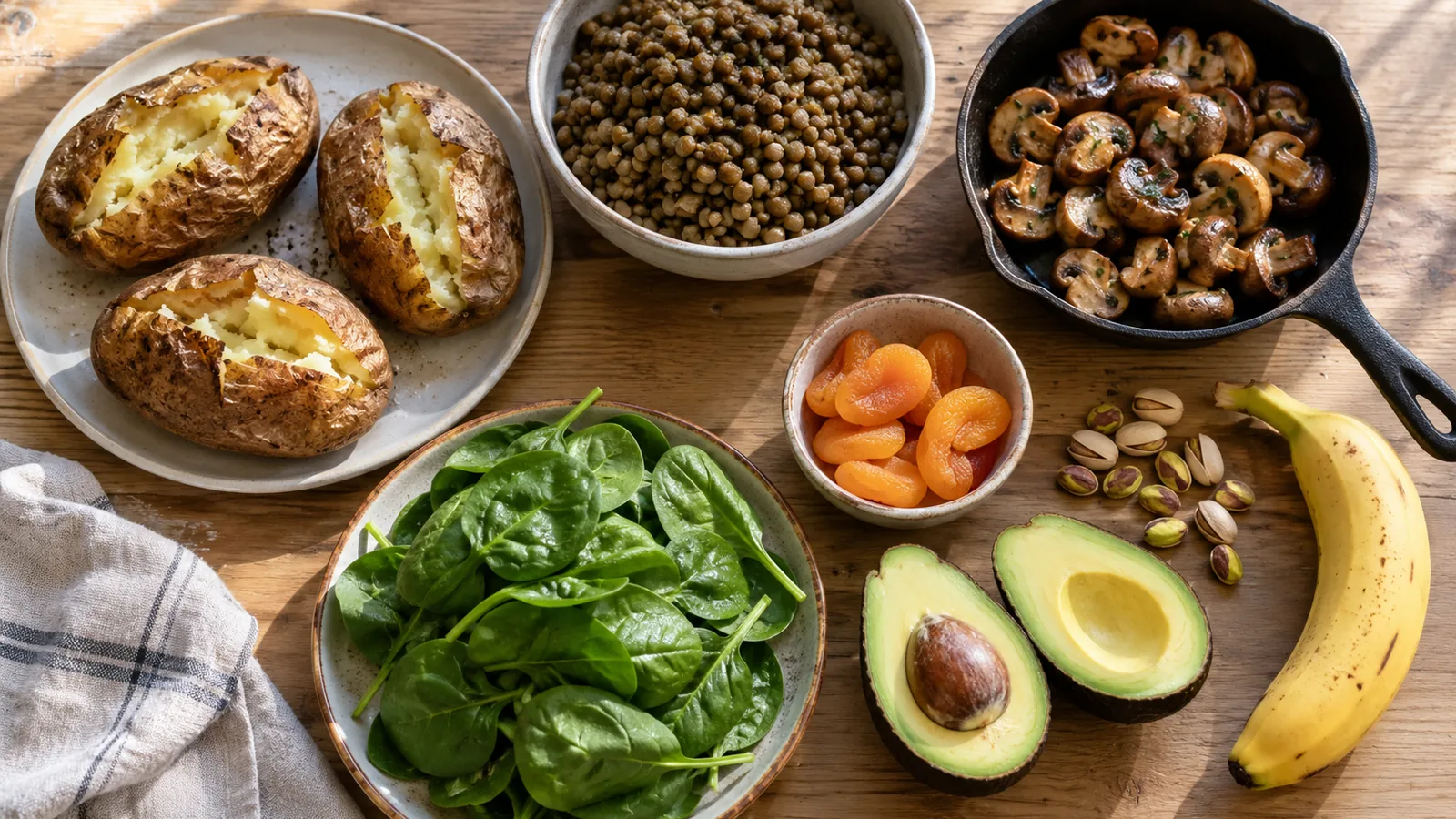 Aliments riches en potassium : lesquels choisir au quotidien
