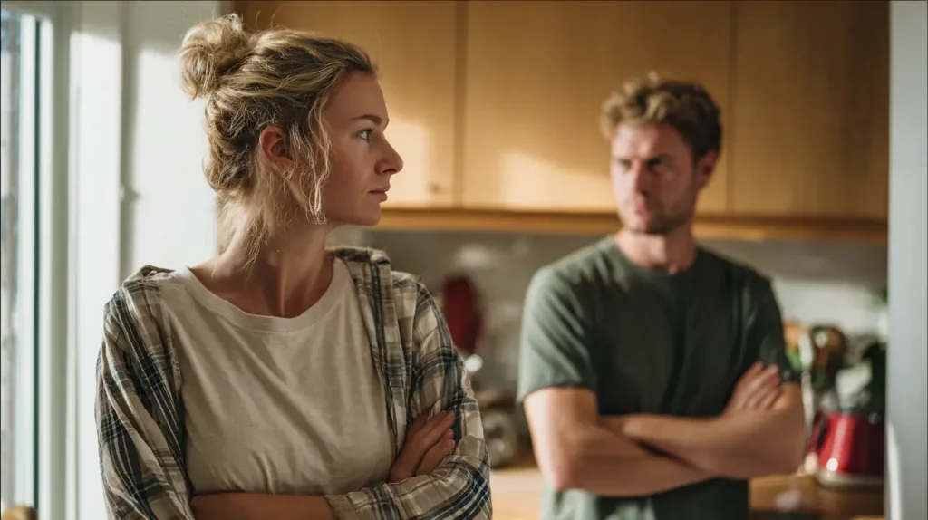 un couple parle de trouble-dysphorique